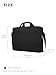 Lenovo Laptop Shoulder Bag T215 15.6 inch - Black- Slip Laptop Compartment - Front Zippered Pocket - Adjustable Strap