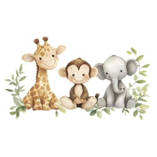 Vinilo decorativo Safari acuarela para pared niños