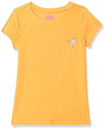 Image of Amazon Brand - Jam & Honey Girls 100% Cotton Printed Half Sleeves Regular Fit T-Shirt (Pack of 2)