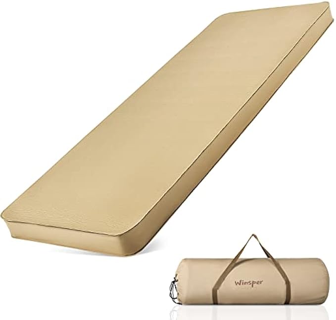 Winsper Foam Sleeping Pad, SelfInflating 4 Inches Self Inflating