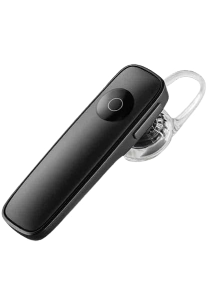 4bt bluetooth headset wireless earphone with built-in microphone, one-button control, led indicator, ear hook, for driving, calls and office use