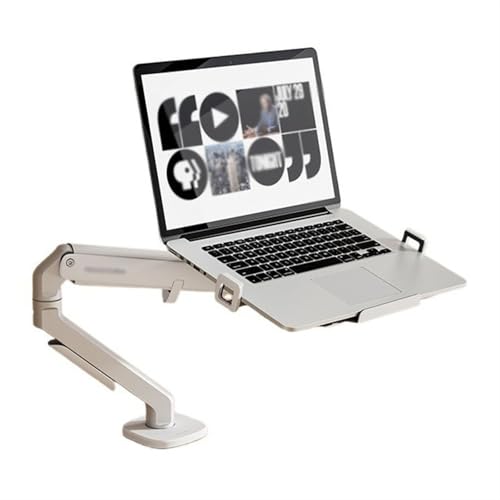 Brazo Monitor Soporte for computadora portátil, soporte de brazo for computadora portátil for escritorio con capacidad for 4,4-19,8 libras, soporte de escritorio ajustable for computadora portátil con