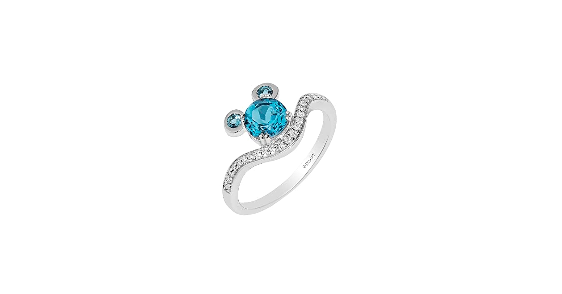 ミュージシャン TOY RING CROWN LIGHT BLUE Amazon.com: Jewelili Disney Jewels Mickey Mouse Blue Topaz