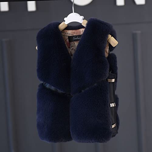 Toddler Faux F𝐮r Vest Lightweight Sleeveless S𝐡erpa Fleece Waistcoats Fall Winter Plush F𝐮r Cute Coat for Girls2