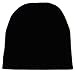 The Fly Pelican Short Uncuffed Black Beanie Solid Blank Plain 8 Inches