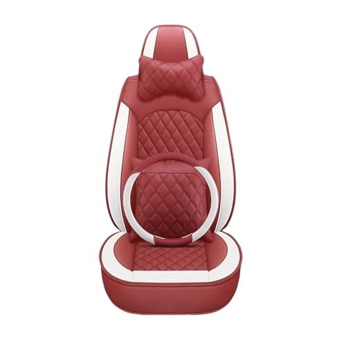 Housses siège auto pour Ford Focus Edge Explorer Ecosport Escape - Set universel rouge 5 places