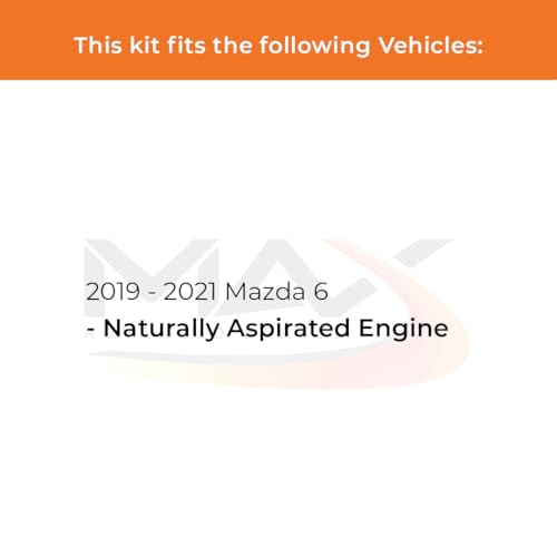 Image of Max Advanced Brakes Front Brake Kit Compatible With 2019 2020 2021 Mazda 6 w /Naturally Aspirated Engine Replacement Premium OE Disc Brake Rotors and Ceramic Brake Pads