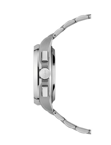 Image of MIDO Multifort TV Chronograph - Swiss Automatic Watch for Men - 41.2 x 42mm Case - Stainless Steel Bracelet Plus Additional Strap