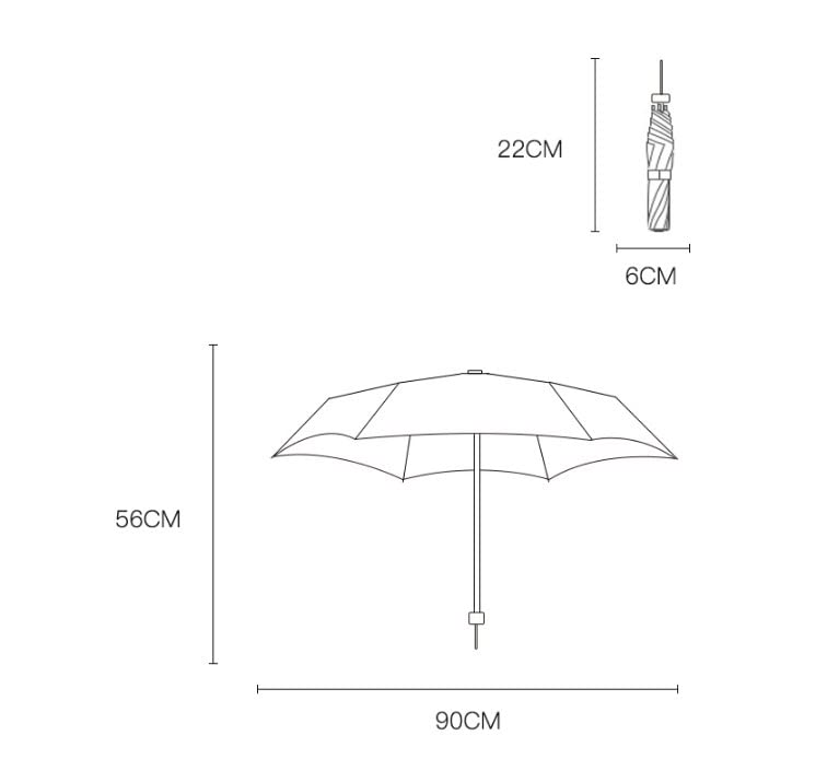 Parapluie coupe-vent fort à séchage rapide et protection UV optimale - 7