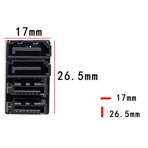 Adaptador SATA 7Pin Doble Ángulo 180° para PC miniatura 7