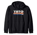 Retro Vintage 70s 80s Style Yato, Japan Zip Hoodie