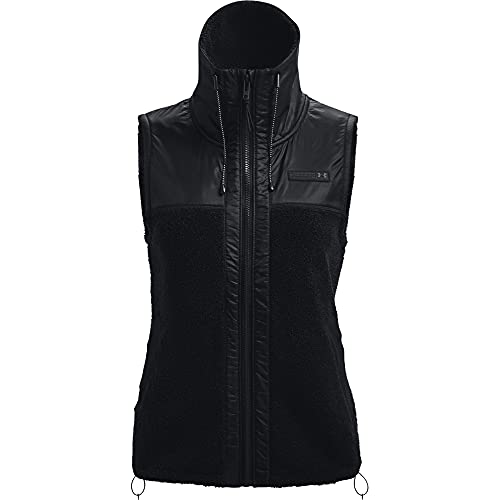 Under Armour Women's Mission Mission Boucle Outerwear Vest , Black (001)/Black , Large