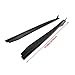 KUAFU Side Skirt Compatible with 2015-2023 Ford Mustang All Models S550 GT500 Style Black Extension Splitter with Winglet
