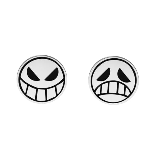 CENWA Happy Sad Face Stud Earrings Anime Earrings Cosplay Earrings Gift For Her