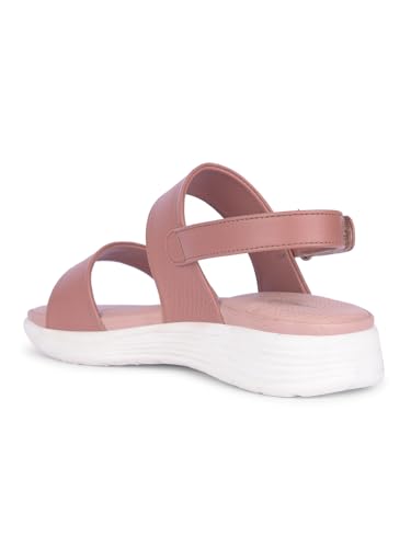 Liberty Healers SOFIA-2E Casual Sandal For Women With PU Upper | Lightweight, Durable & Non-Slip | Stylish & All Purpose | Molded EVA Insole | Travel Friendly | Comfortable Footbed - Image 4