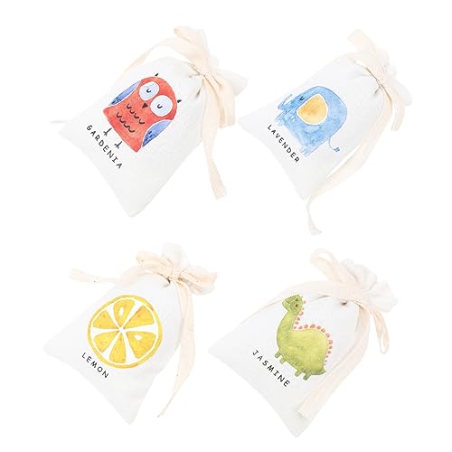 Garneck 4 Peças De Sachê De Linho Perfumado Decorações Para Refrescadores De Carro Em Casa Lavanda A