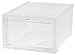 IRIS Large Drop Front Shoe Box, 6 Pack, Clear