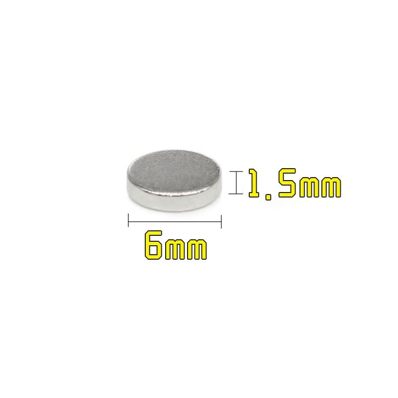 50/100/200/500/1000/1500PCS 6x1.5 Disc Permanent Neodymium 6x1.5mm Thin Small Round Search 6 * 1.5 mm(200PCS)