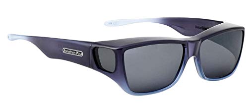 Jonathan Paul Traveler Polarized Fitover Sunglasses in Sapphire Ombre with Grey Lenses
