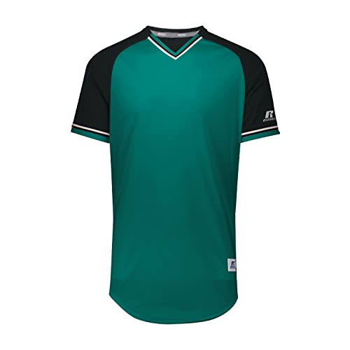 Amazon.com: Russell Athletic Classic V-Neck Jersey Aqua/Black