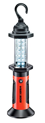BLACK + DECKER BFMAKB2 - Mini lampe de travail pivotante magnétique à 14 DEL (inclus 3x AA)