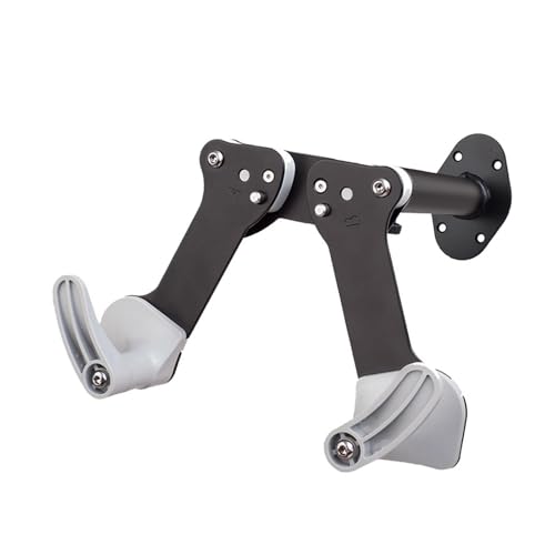 YueShengYCHUANG 自転車壁掛けラック 強力支持構造自転車ハンガー 調節自在自転車収納ラック ノブコントロール付き 壁取付型 安全保持 落下防止 機能的デザイン ガレージ整理に適用