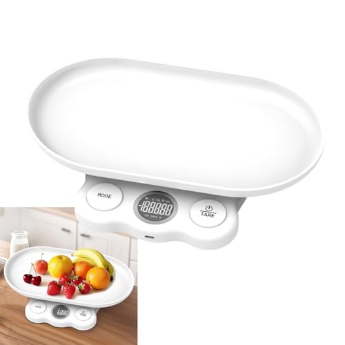 Échelle pour peser avec plateau détachable en ABS rechargeable pour le suivi de bébé
