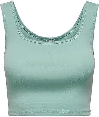 ONLY, Kadın, ONLMOSTER S/S O-NECK TOP NOOS JRS, Tişört, Yeşil, S - Görsel 1