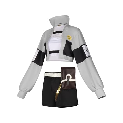 Disfraz Li Glaze Anime Cosplay Uniforme Gris Mujer miniatura 4