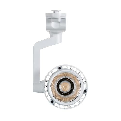 LEDKIA LIGHTING - LED Schienenstrahler | 30W Leistung | 1-Phasenstromschiene | 3000 lm Lichtstrom | COB Technologie | Aluminium, Weiß, 3000K Warmweiß