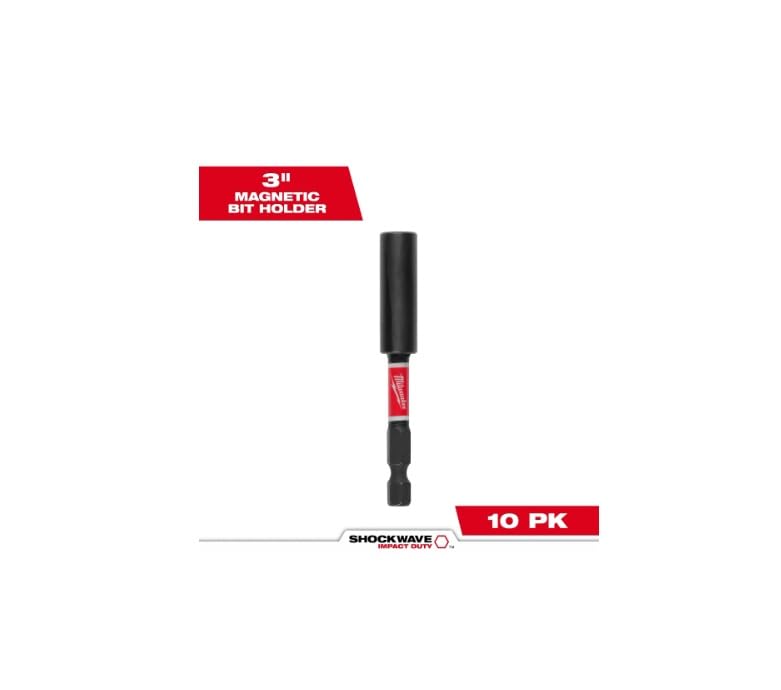 Milwaukee Shockwave 48-32-4505 Porta punte magnetiche da 7,6 cm, confezione da 10