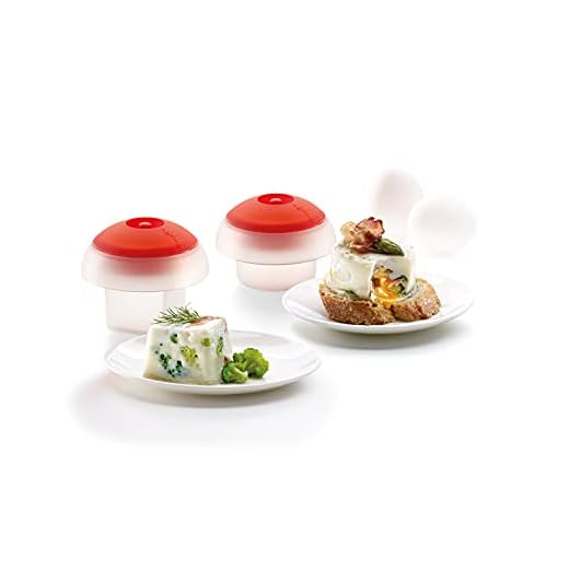 Lékué Kit 2 OVOS (Cub+CIL) Blanco, Silicona, Translúcido, Centimeters