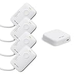 Xanlite - Pack Chauffage Connecté - Passerelle + 4 Boîtiers de Pilotage pour Radiateurs Électriques avec Fil Pilote - Contrôle Intelligent - avec Application - Blanc