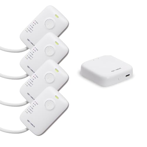 Xanlite - Pack Chauffage Connecté - Passerelle + 4 Boîtiers de Pilotage pour Radiateurs Électriques avec Fil Pilote - Contrôle Intelligent - avec...