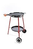 Garcima Lucia Paella Pan Set with Gas Burner, 18 Inch Enameled Grill Plat and Support Stand with...