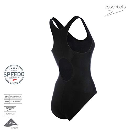 Speedo Performance Maillot, Feminino, Preto, GG3