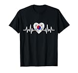 South Korea Flag Heartbeat Pride Grunge Korean