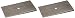 Warrior Products 800060 2.5" 2 Degree Leaf Spring Shim - Pair