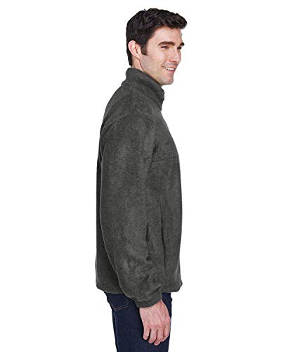 Men's 8 oz. Full-Zip Fleece 4XL CHARCOAL2