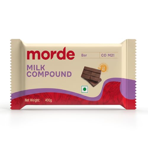 Image of Morde White Compound Bar (CO W33) - 400g | Ideal for Baking, Frosting, Chocolate Making, Ice Creams & Desserts