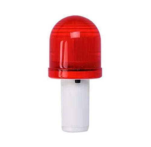 Road Cone Dome Light, Security Alarm Strobe Signal Warning Professional Red Beacon Construction Traffic Road Block Flasher Anti Rear End Collision Safety for Camping Emergency Driving Training(red)