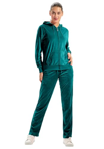 TanBridge Velvet Tracksuit Set - Hoodie & Pants