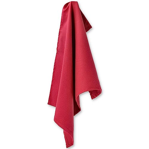 Casatessile - Lavetta Bagno, Asciugamano Microfibra - Assorbente, Morbido - Salvietta Multiuso - 40x60cm, Rosso Ciliegia