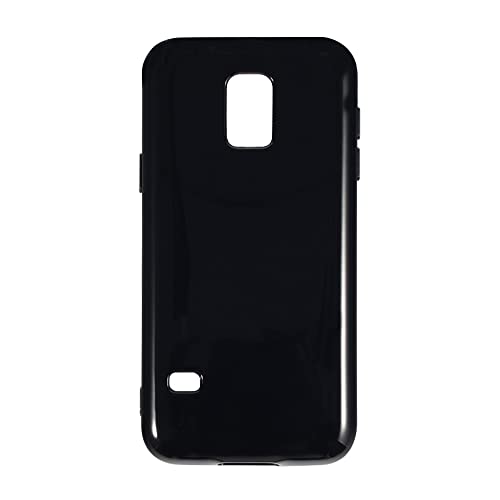 Shantime Soft Case Compatible with Samsung Galaxy S5 Mini, Slim Shockproof Bumper Protective Back Cover, Anti-Scratch Flexible Shell, Grip-Friendly(Black)