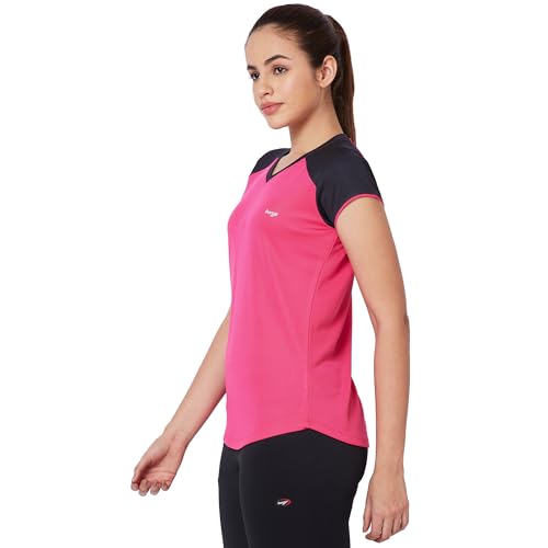 Image of berge' Ladies Polyester Dry Fit Western Shirts & Tshirts for Women, Quick Drying & Breathable Fabric, Gym Wear Tees & Workout Tops