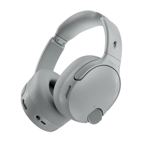 Image of Skullcandy Crusher 1080 ANC Headphones with Sound by Bose - Cement | Multi-Sensory Bass, Active Noise Cancelling, Bose Audio Technologies, 60 Hours Battery, Microphone, Travel, Music, Commuting