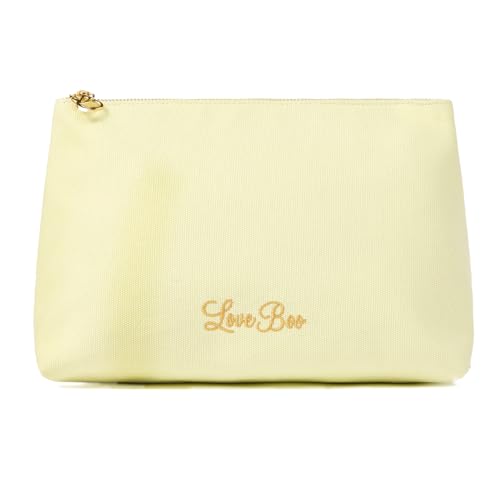 Zipper Pouch 100% Cotton Canvas Tapered with Flat Bottom Custom Zipper Available in 3 Sizes and 4 Colours (Pistachio Large)