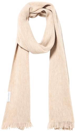 Calvin Klein womens Solid Acrylic Scarf W Fringe