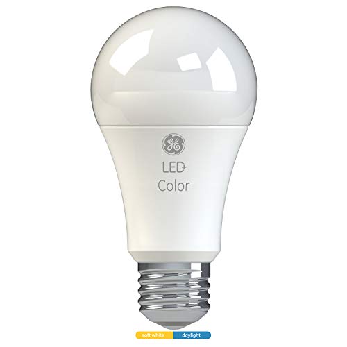 GE Lighting LED+ Energy-Saving A19 LED Light Bulb, 60-Watt Replacement, Soft White/Daylight