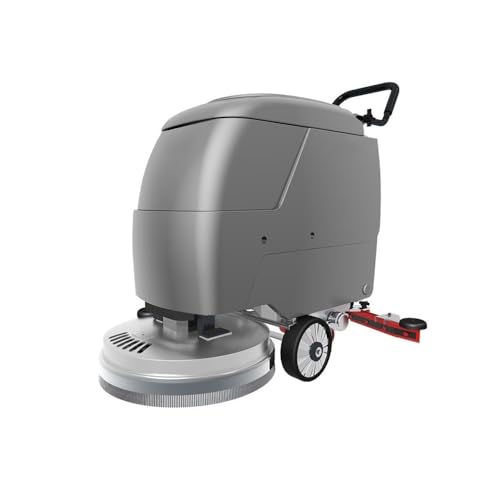 barredora eléctrica motorizada Fregadora de pisos Industrial empujada a mano, fregona eléctrica comercial, taller de fábrica, garaje, máquina barredora de arrastre y succión barredora de pisos industr